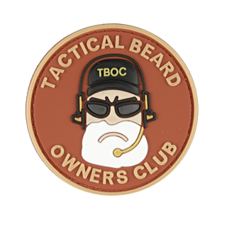 Embleem 3D Tactical Beard Owners Club